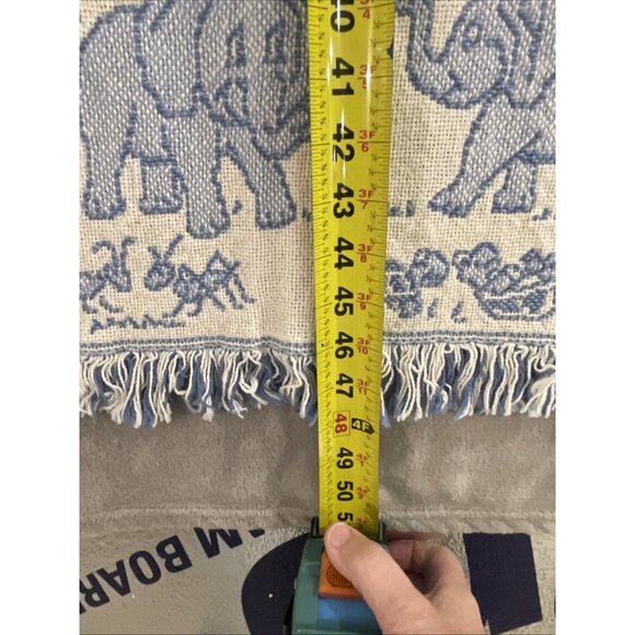NWT Vintage‎ MMW 1993 Animal Motif Woven Throw All Things Bright & Beautiful 47” - Picture 7 of 11